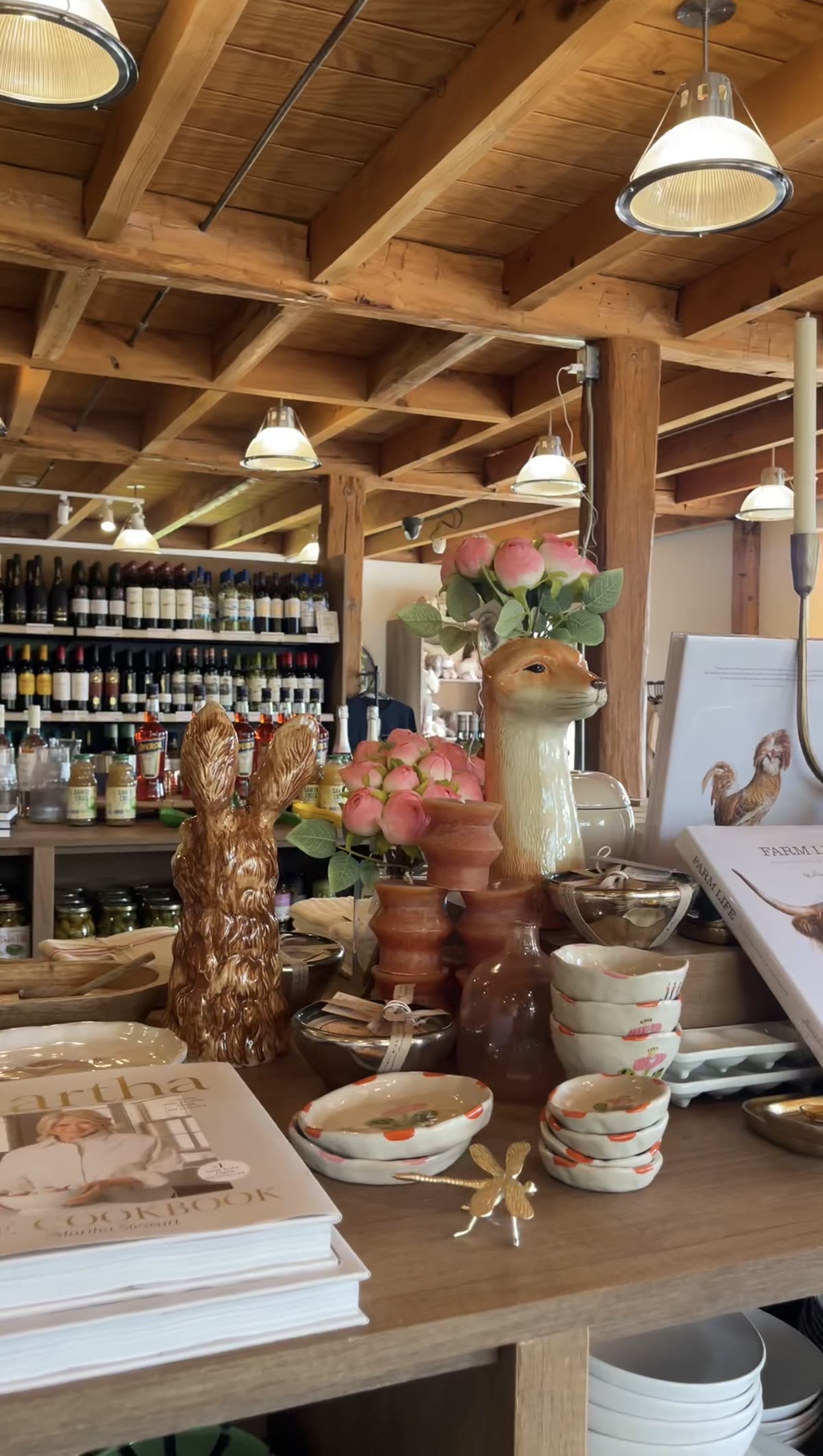 Inside the Hockley General Store, with its market shelves and bakery