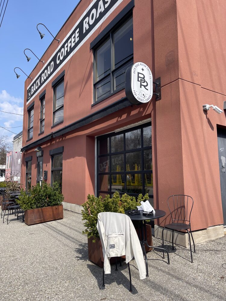 Back Road Coffee Roasters storefront in Port Credit